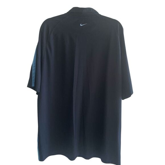 Nike Golf Navy Blue Side Stripe Fit Dry Polo Shirt Men’s Sz XXL 2XL Short Sleeve - Picture 5 of 5